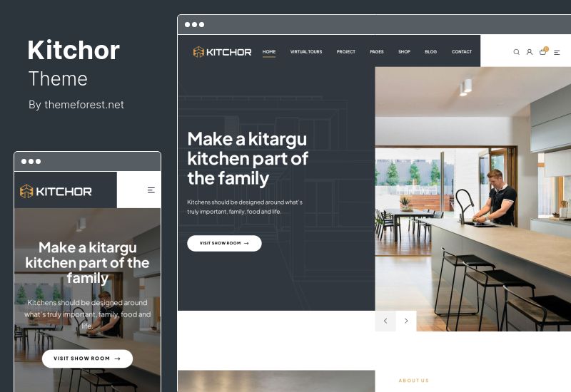 Kitchor Theme - Interior Design WordPress Theme
