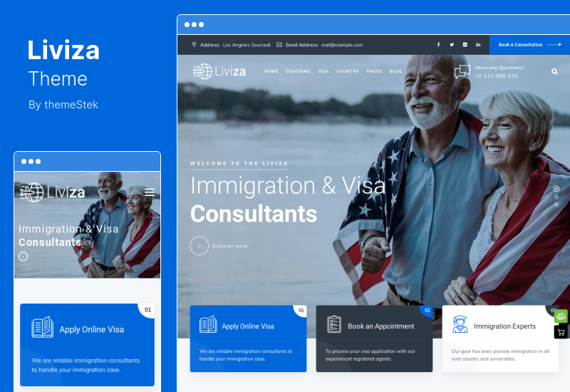 Liviza Theme - Immigration Consulting WordPress Theme