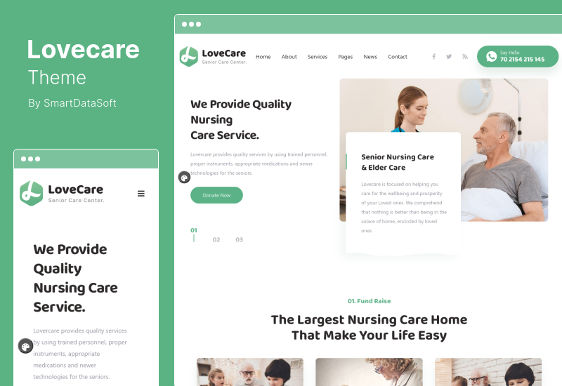 Lovecare Theme - Senior Care WordPress Theme