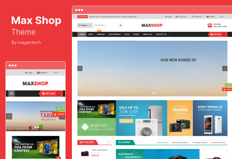 MaxShop Theme - Electronics Store Elementor WooCommerce Theme