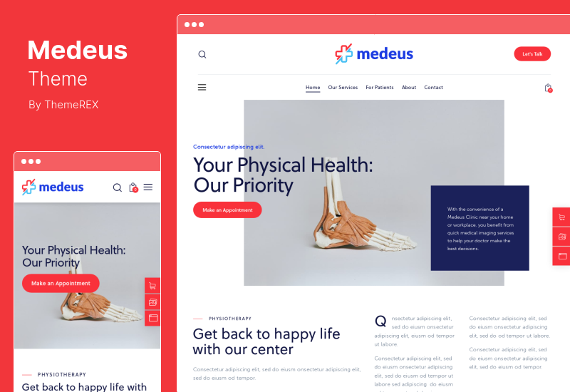Medeus Theme - Medical Multipurpose Doctor WordPress Theme