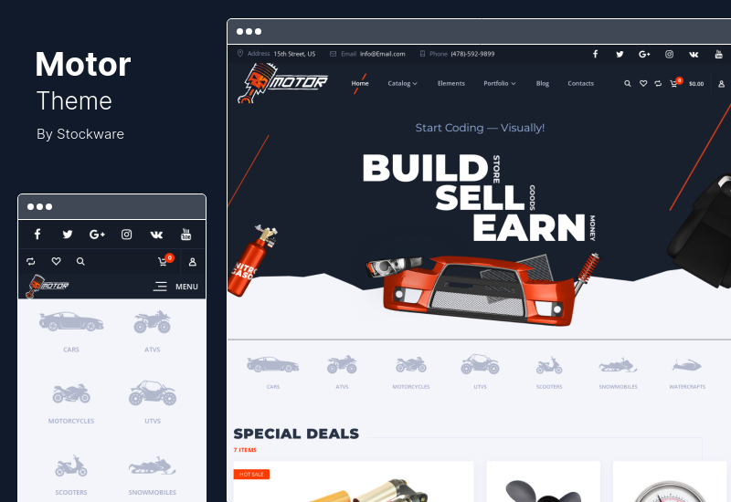 Motor Theme - Cars, Parts, Service, Equipments and Accessories Store WooCommerce Theme