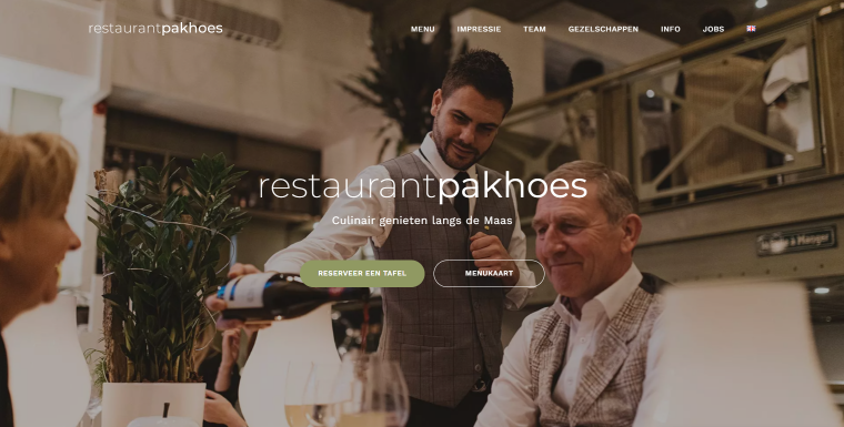 restaurant website made with croco