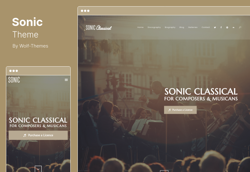 Sonic Theme - Responsive WordPress Theme for The Music Industry