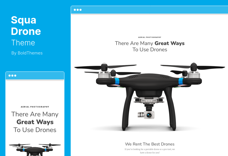 SquaDrone Theme - Drone & UAV Business WordPress Theme