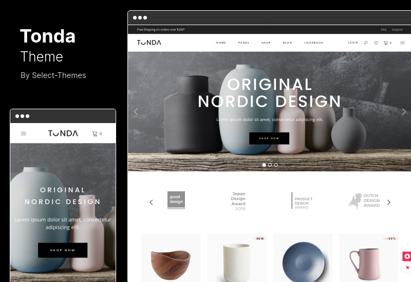 Tonda Theme - Elegant Shop WordPress Theme