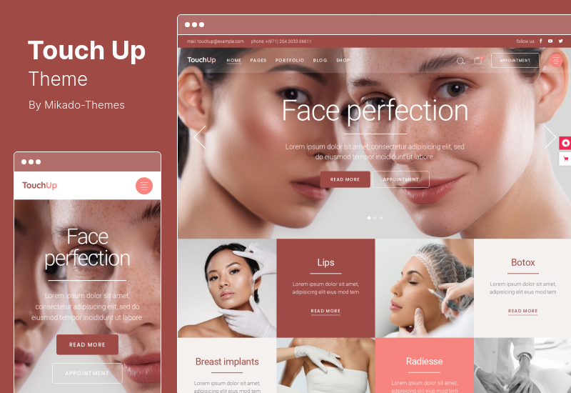 TouchUp Theme - Cosmetic and Plastic Surgery WordPress Theme