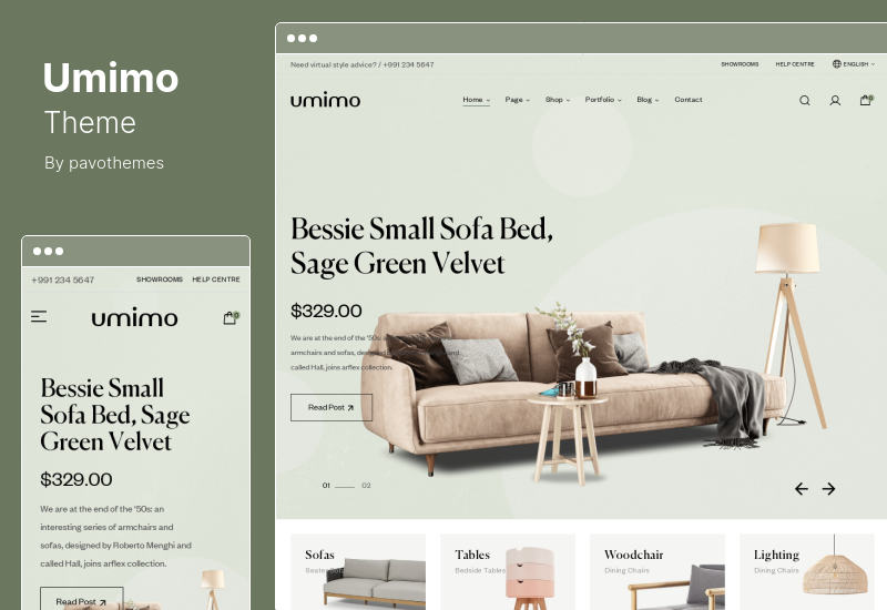 Umimo Theme - Furniture Store WordPress Theme
