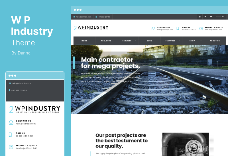 WP Industry Theme - Industrial & Engineering WordPress Theme