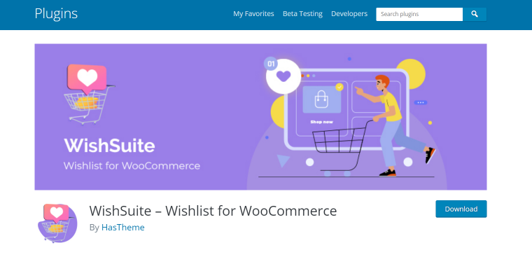 WishSuite homepage