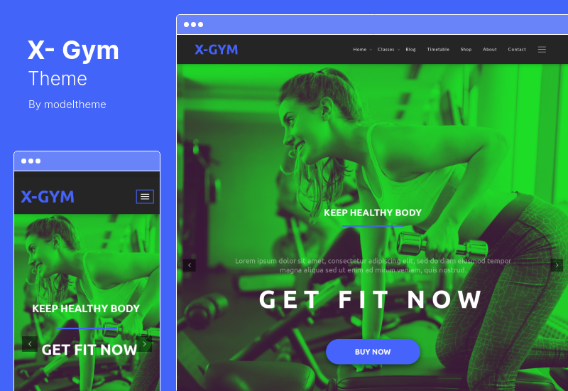 X-Gym Theme - Fitness & Sports WordPress Theme