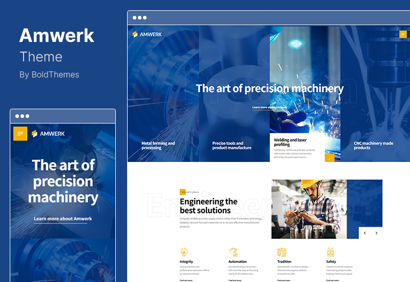 Amwerk Theme - Industry & Corporate Business WordPress Theme