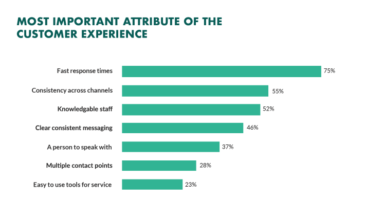 Customer experience attributes