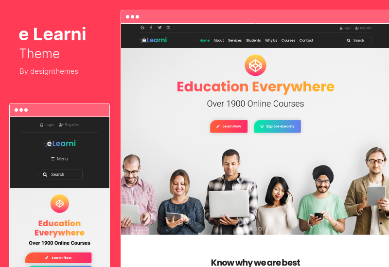 eLearni Theme - Online Learning & Education LMS WordPress Theme