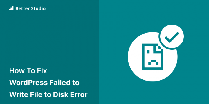 failed to write file to disk” Error in WordPress
