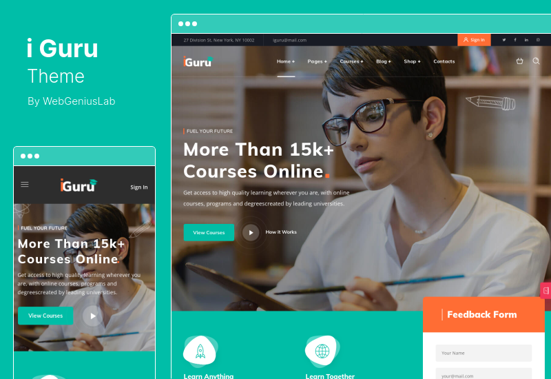 iGuru Theme - Education and Courses WordPress Theme