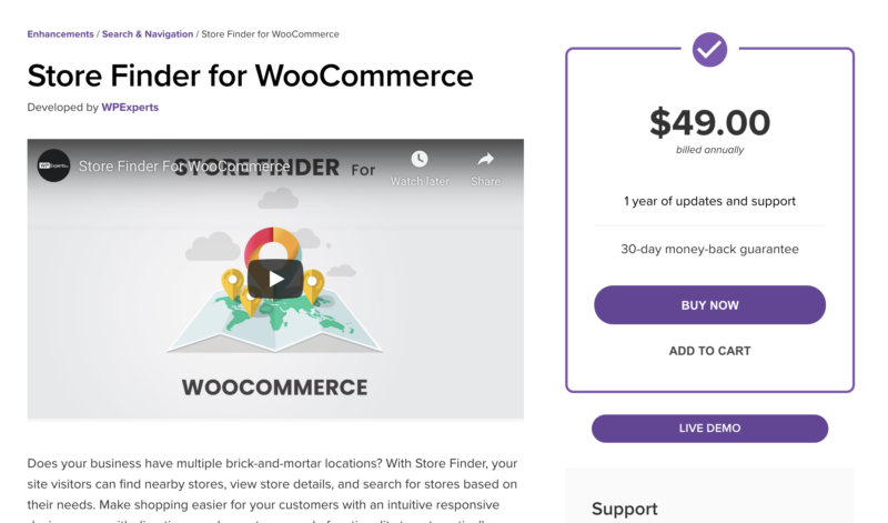 Store Finder for WooCommerce