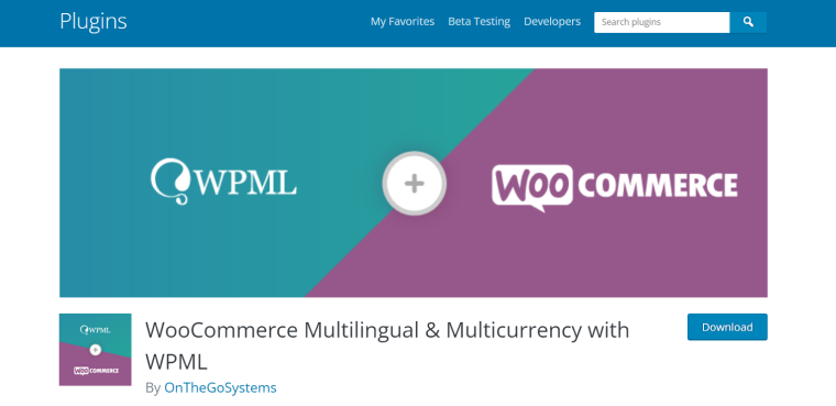 WooCommerce Multilingual & Multicurrency with WPML homepage