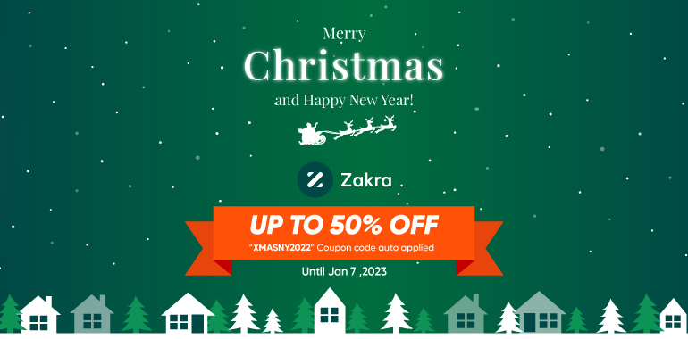 Zakra Christmas and New Year Special Deals