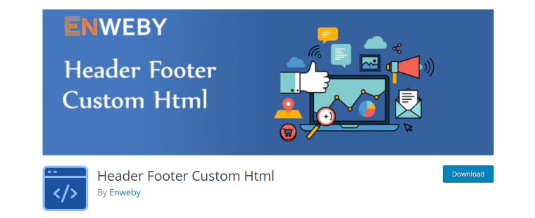 Header footer HTML plugin