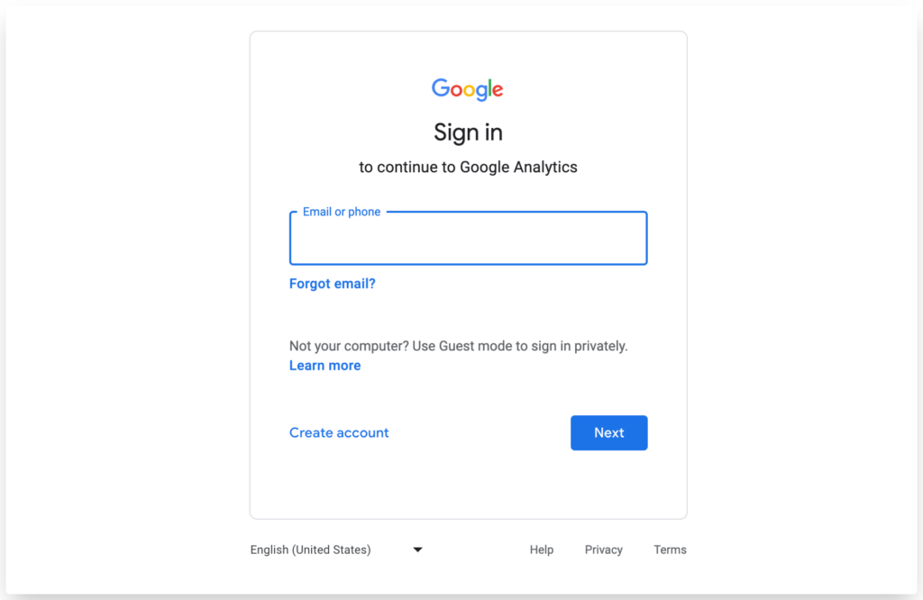 log in to gmail account