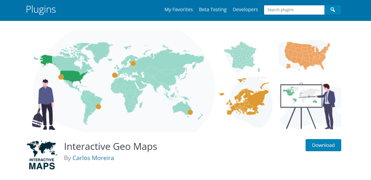 Interactive Geo Maps plugin homepage