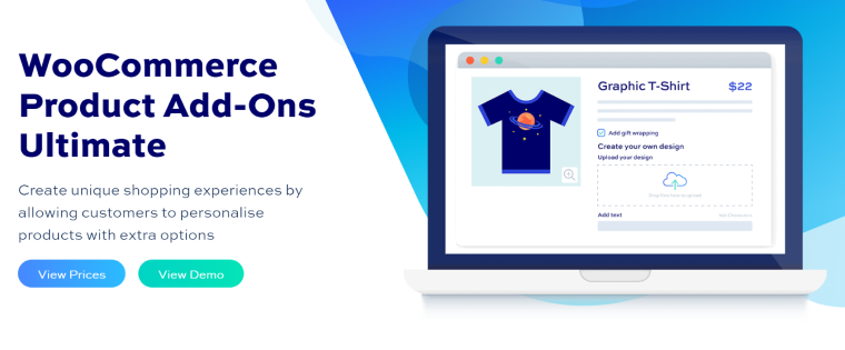 WooCommerce Product Add-Ons Ultimate plugin homepage 