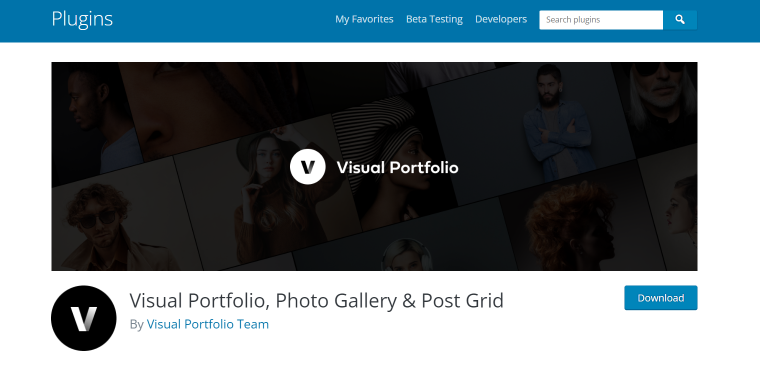 Visual Portfolio, Photo Gallery & Post Grid plugin homepage