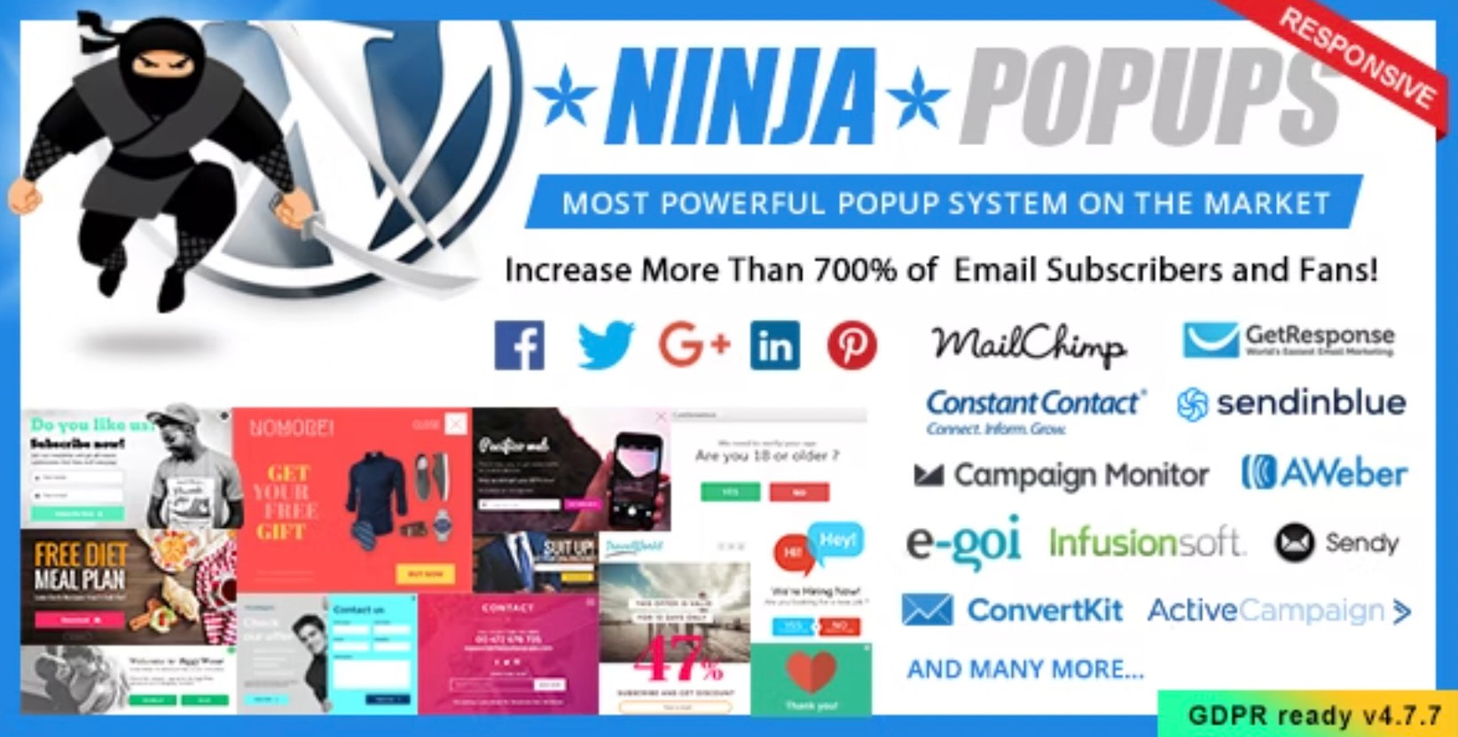 ninja popups is one of the best WordPress newsletter plugins