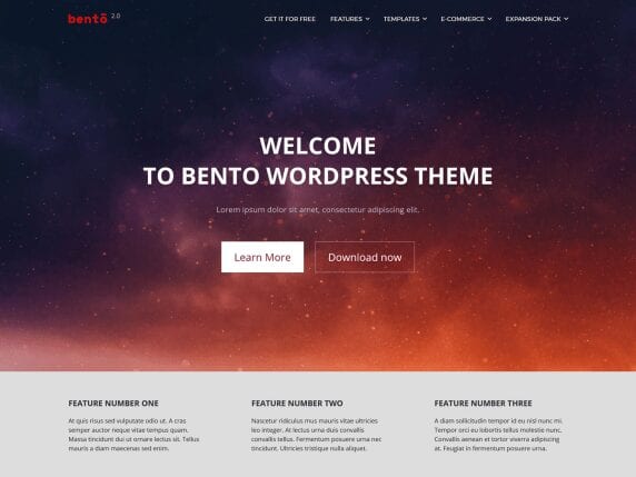 Bento 2.0 is here! A powerful yet user-friendly free WordPress theme intended for use in the broadest range of web projects. 