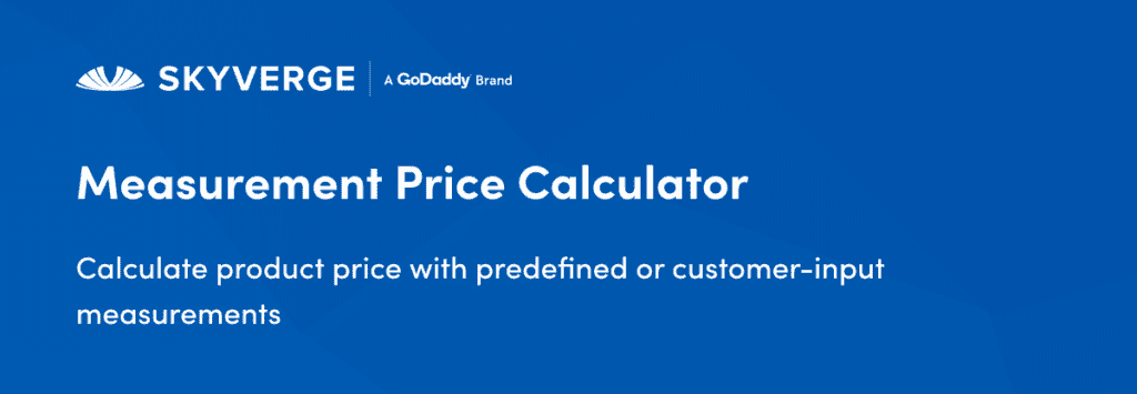 The Measurement Price Calculator extension for WooCommerce allows you to add and configure a calculator