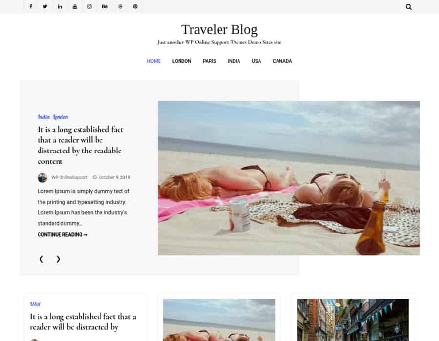 Traveler Blog Lite