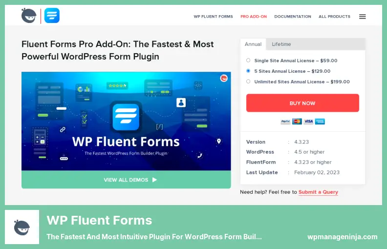 WP Fluent Forms Plugin - The Fastest and Most Intuitive Plugin for WordPress Form Building