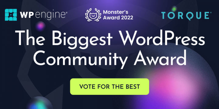 WP Motor is a 2022 Monster’s Award Nominee!