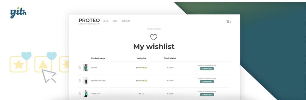 The wishlist is one of the most powerful and popular tools in an ecommerce shop.