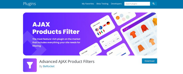 advanced ajax product filters wordpress plugin