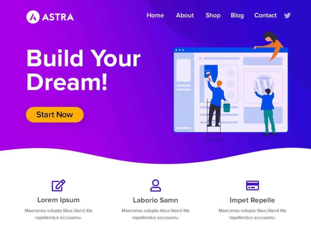 Astra is fast, fully customizable & beautiful WordPress theme suitable for blog, personal portfolio, business website and WooCommerce storefront.