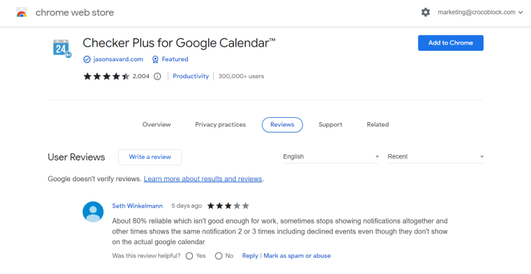 Checker plus for google calendar to manage appointments