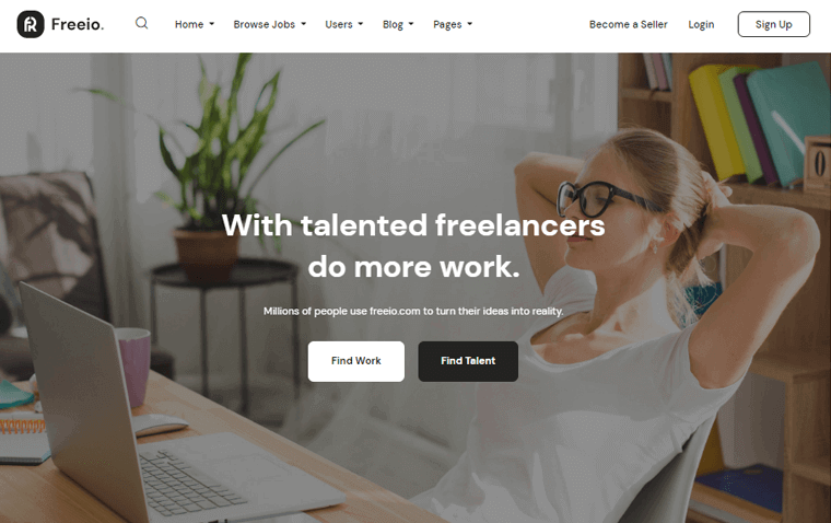 Freeio Freelance WordPress MArketplace Website Theme