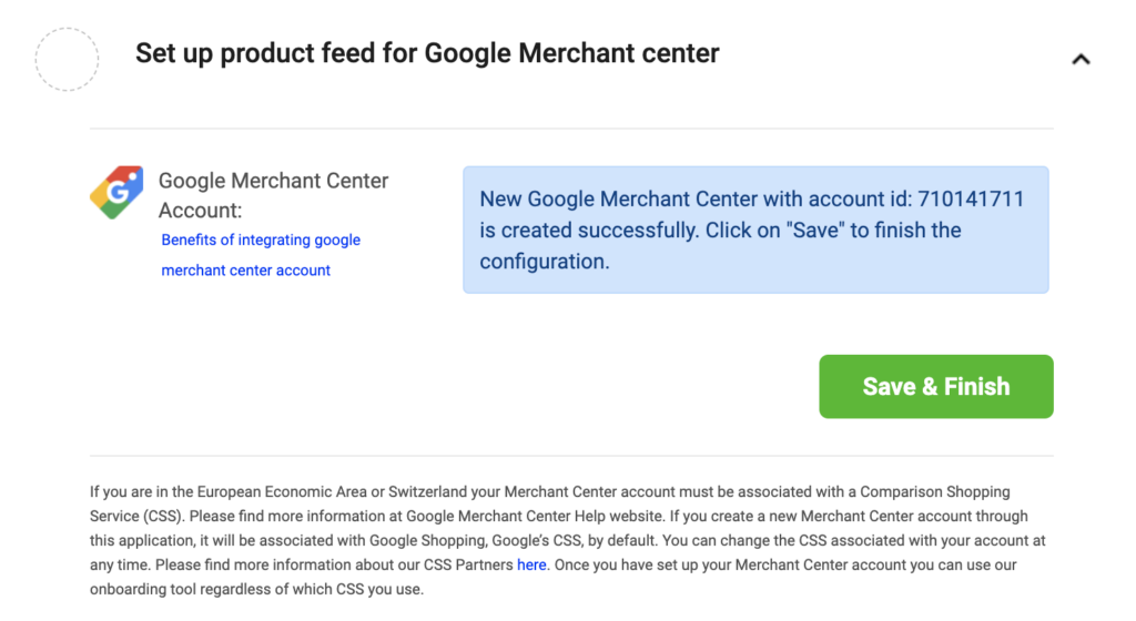 conversios - connecting google merchant and syncing products