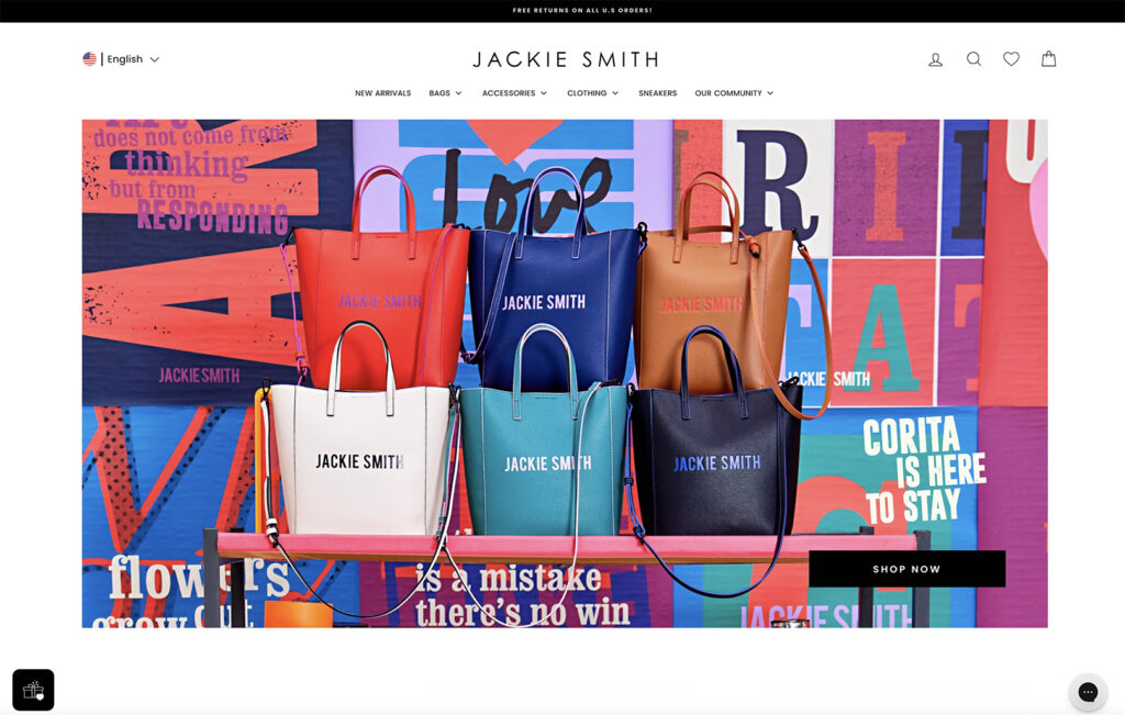 jackie smith ecommerce website inspiration