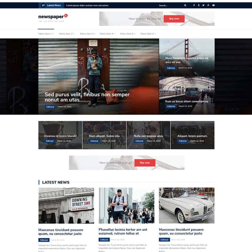A simple magazine WordPress theme suitable for any sort of magazine style websites such as fashion, technology, food, lifestyle