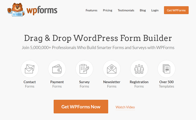 WP Forms - Make a Website