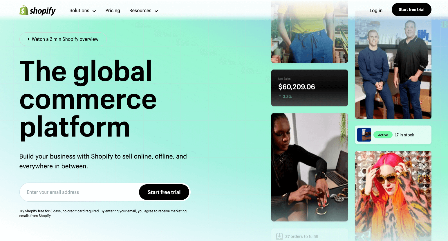 Image alt: Shopify is a world-renown ecommerce platform with a successful track record.