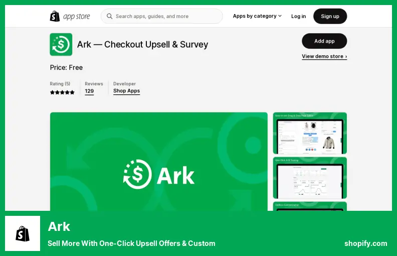 Ark - Sell More With One-Click Upsell Offers & Custom