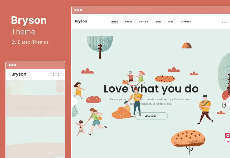Bryson Theme - Illustration and Design Portfolio WordPress Theme