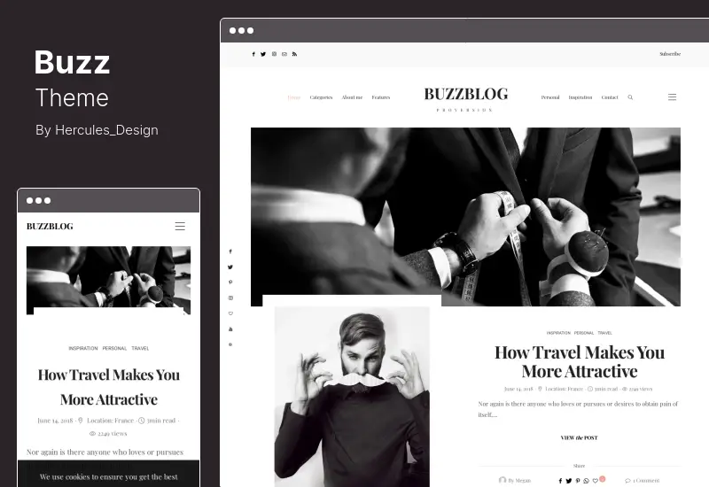 Buzz Theme - Lifestyle Blog & Magazine WordPress Theme