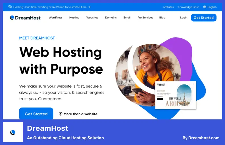 DreamHost - an Outstanding Cloud Hosting Solution