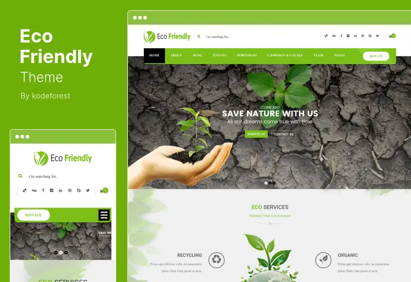 Eco Friendly Theme - Environmental and NGO WordPress Theme