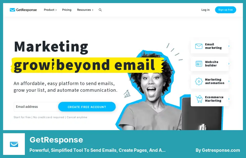 GetResponse - Powerful, Simplified Tool to Send Emails, Create Pages, and Automate Your Marketing